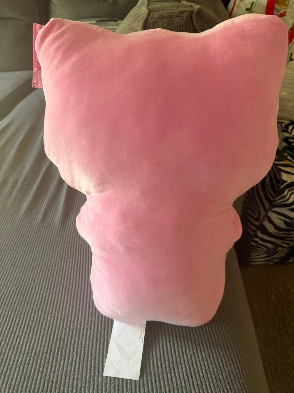 Hello Kitty Pink White Red Plush Pillow with Apple